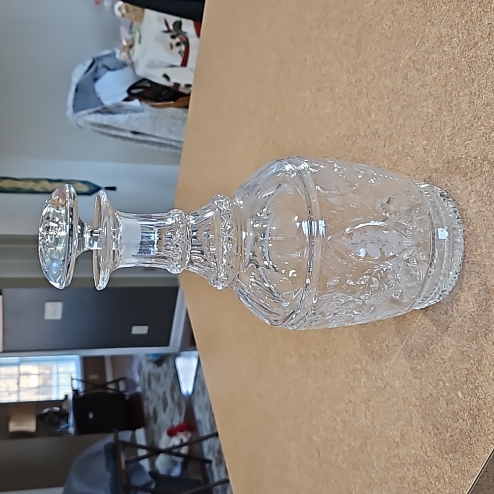 Vintage Etched Wine/Spirits Decanter!!!